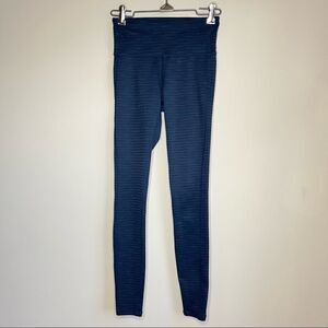 Athleta blue stripe leggings XXS extra extra small